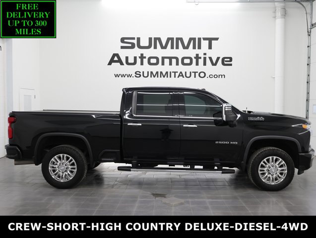 2021 Chevrolet Silverado 2500 High Country: CREW-SHORT-HIGH COUNTRY DELUXE-6.6L DIESEL-NAV-360 CAM-4WD-1 OWNER