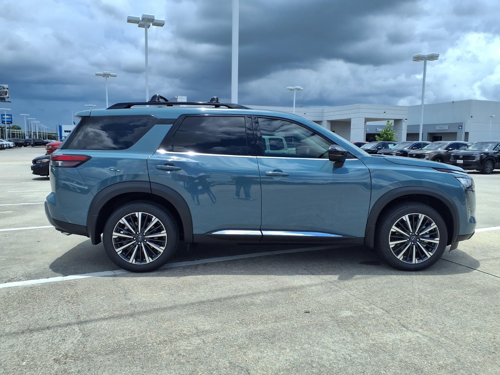 2026 Nissan Pathfinder Platinum Green at Robbins Nissan