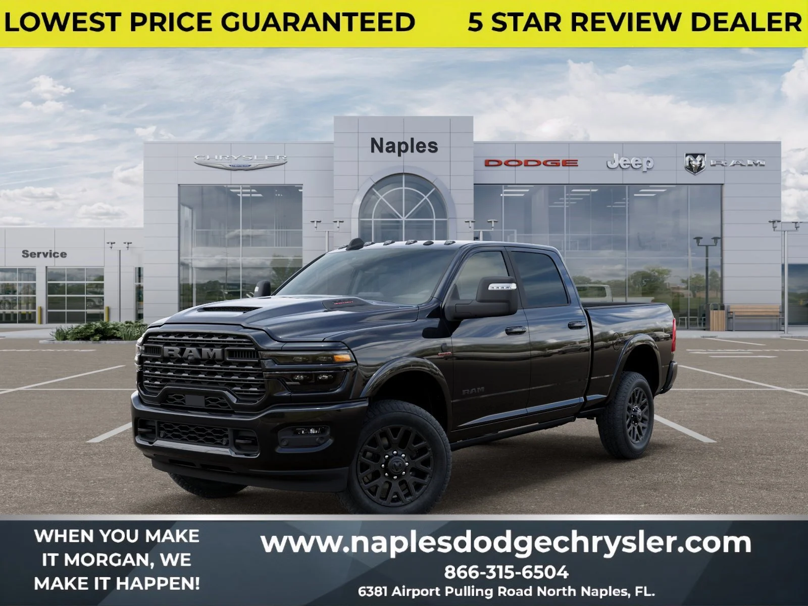 New 2026 Diamond Black Crystal Pearl-Coat Exterior Paint RAM Limited image 1