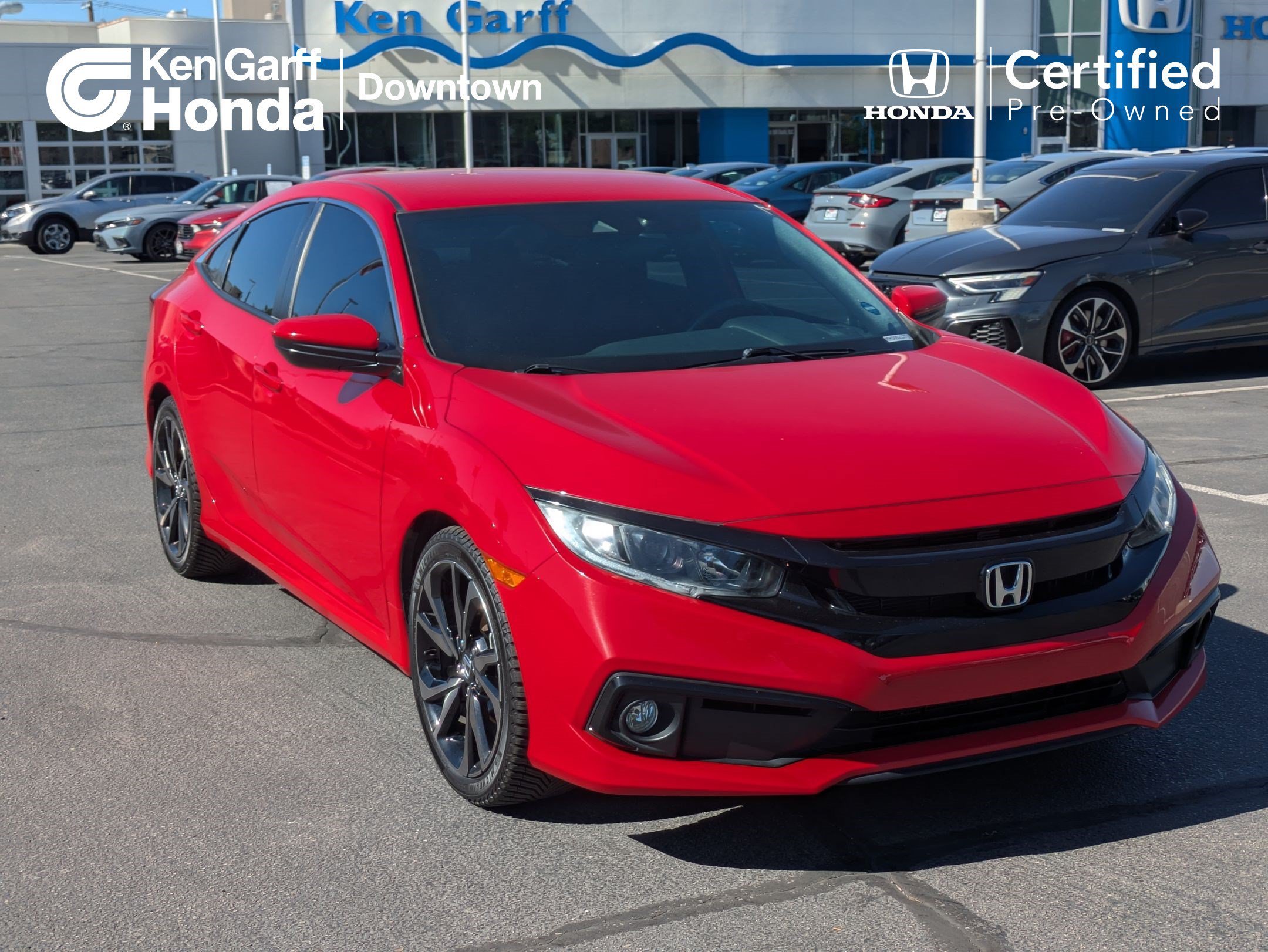 Certified Used 2021 Rallye Red Honda Sport image 1
