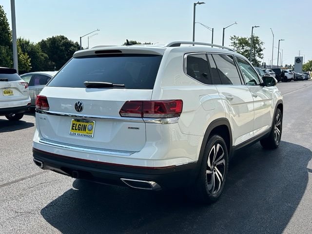 Used 2021 White Volkswagen SEL Premium image 4