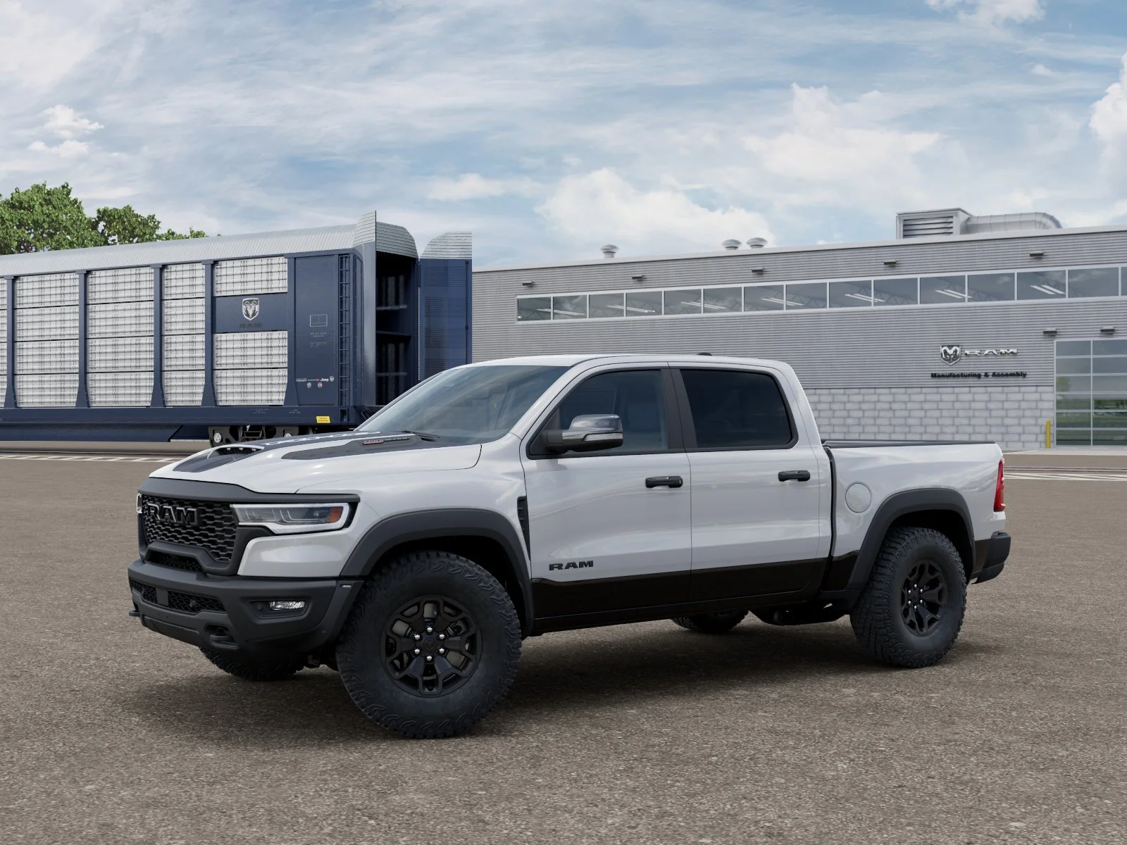 New 2026 Bright White Clear-Coat Exterior Paint Ram RHO image 1