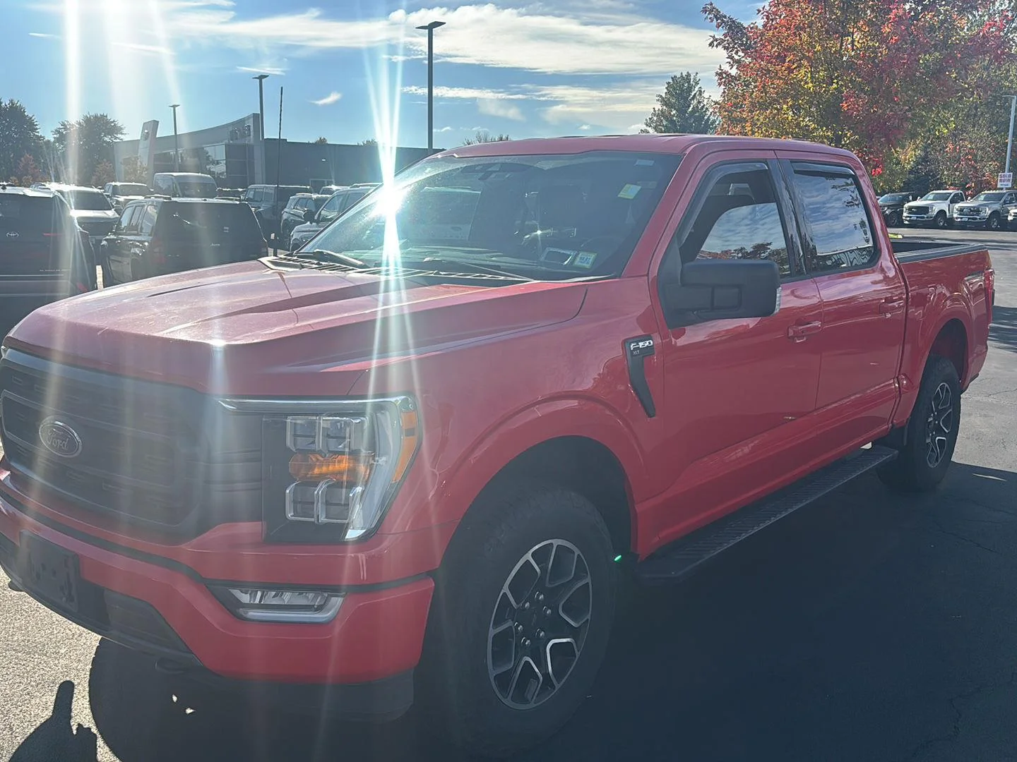 Used 2022 Race Red Ford XLT image 2