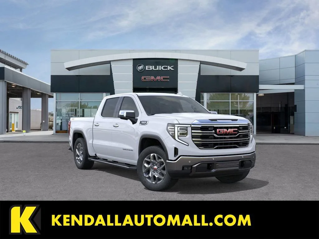 New 2026 Glacier White Tricoat GMC SLT image 1