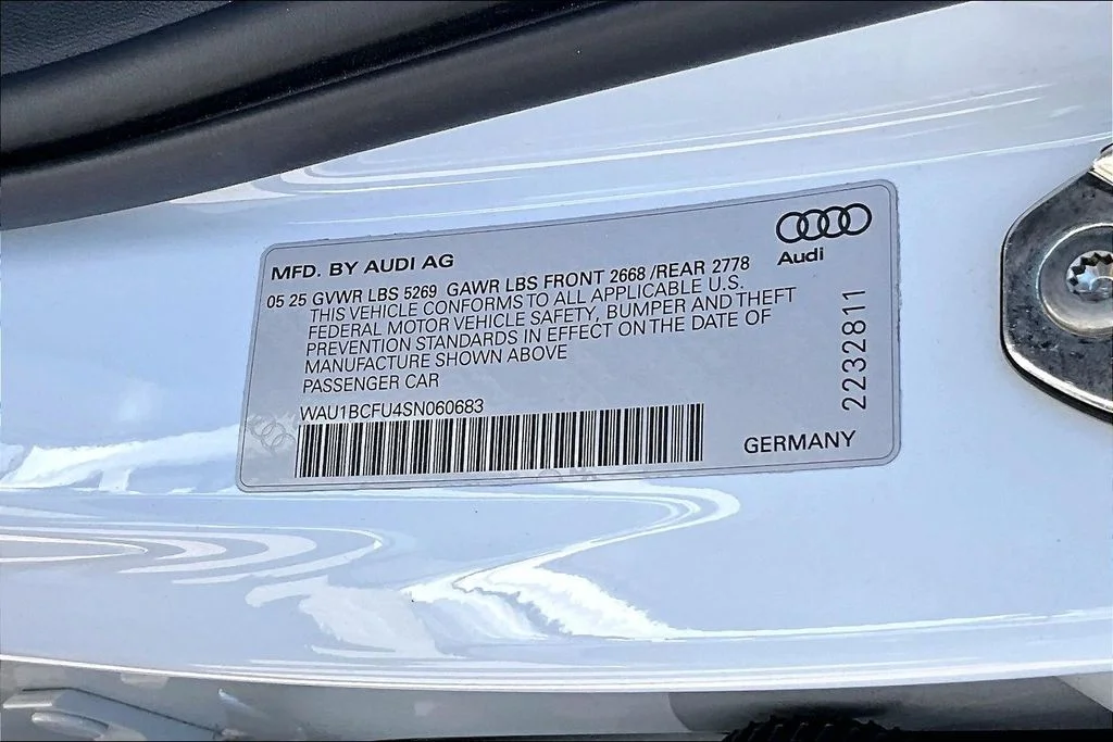 Used 2025 White Audi 2.0T Premium image 18