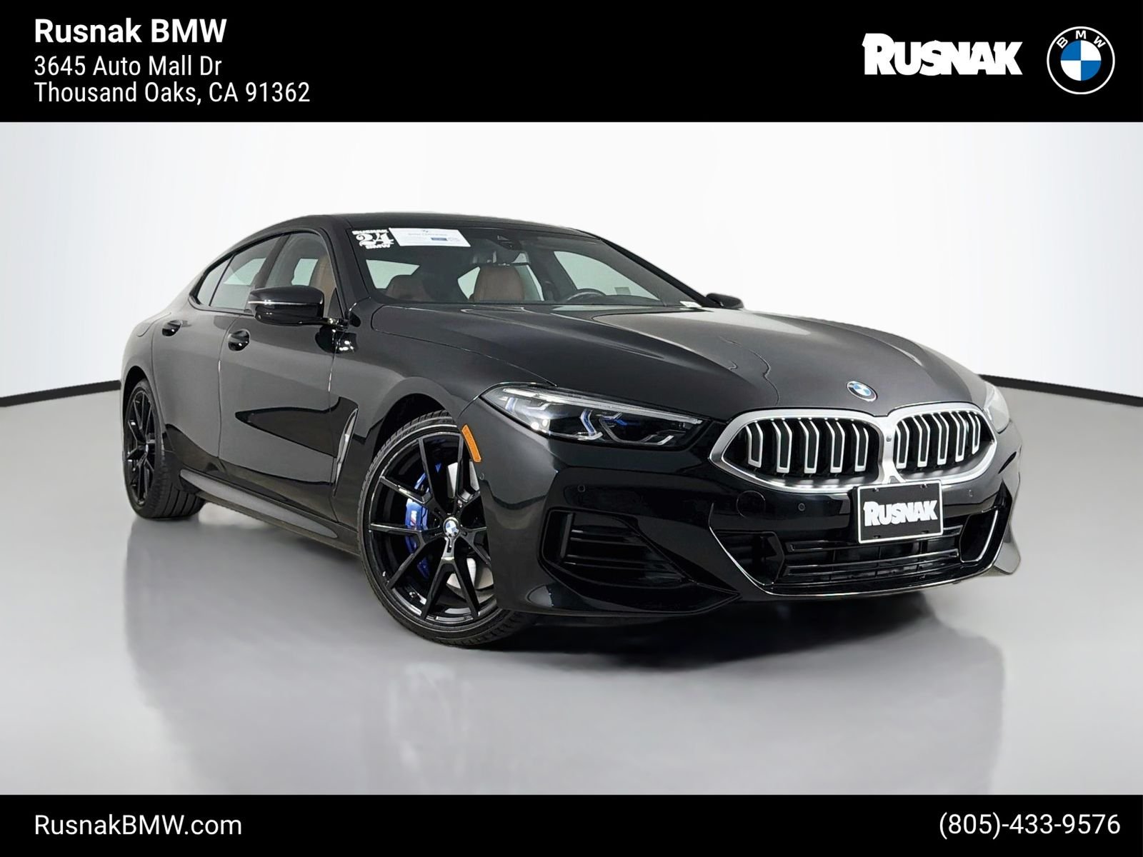 Certified Used 2024 Black Sapphire Metallic BMW 840 image 1
