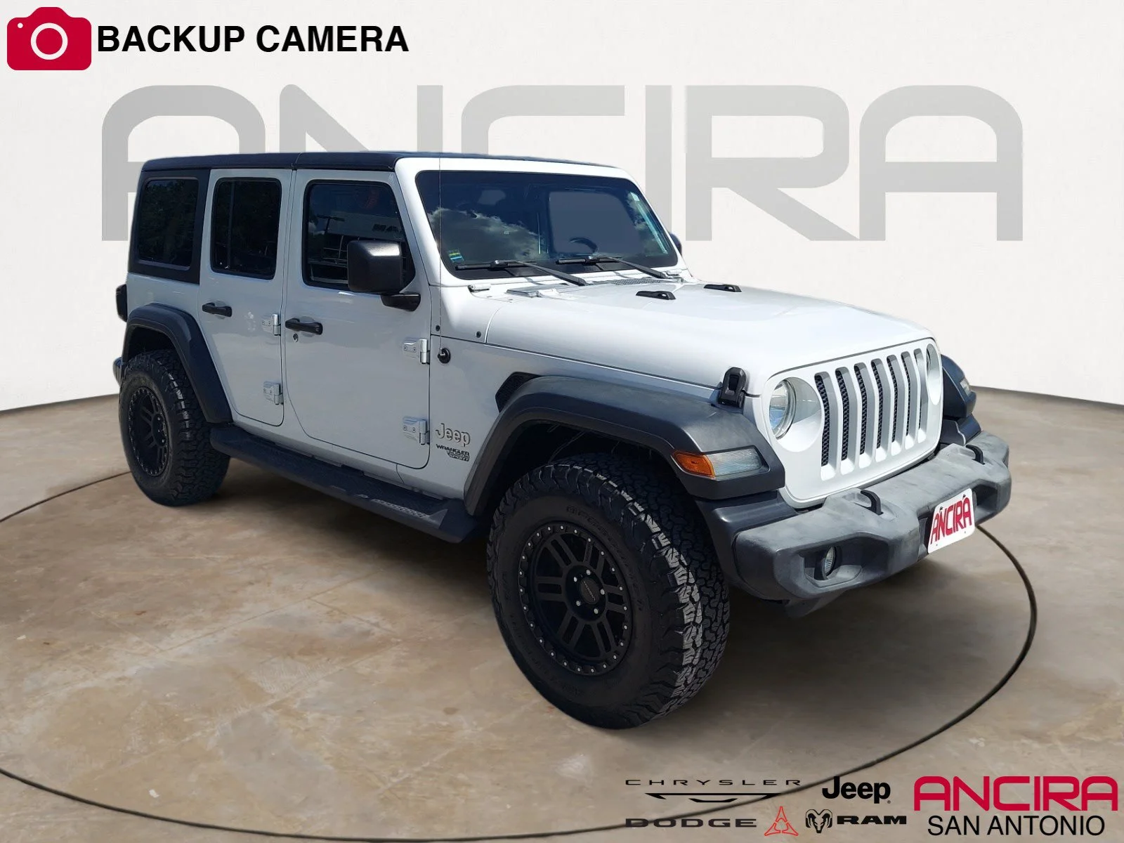Used 2018 Bright White Clearcoat Jeep Sport S image 1