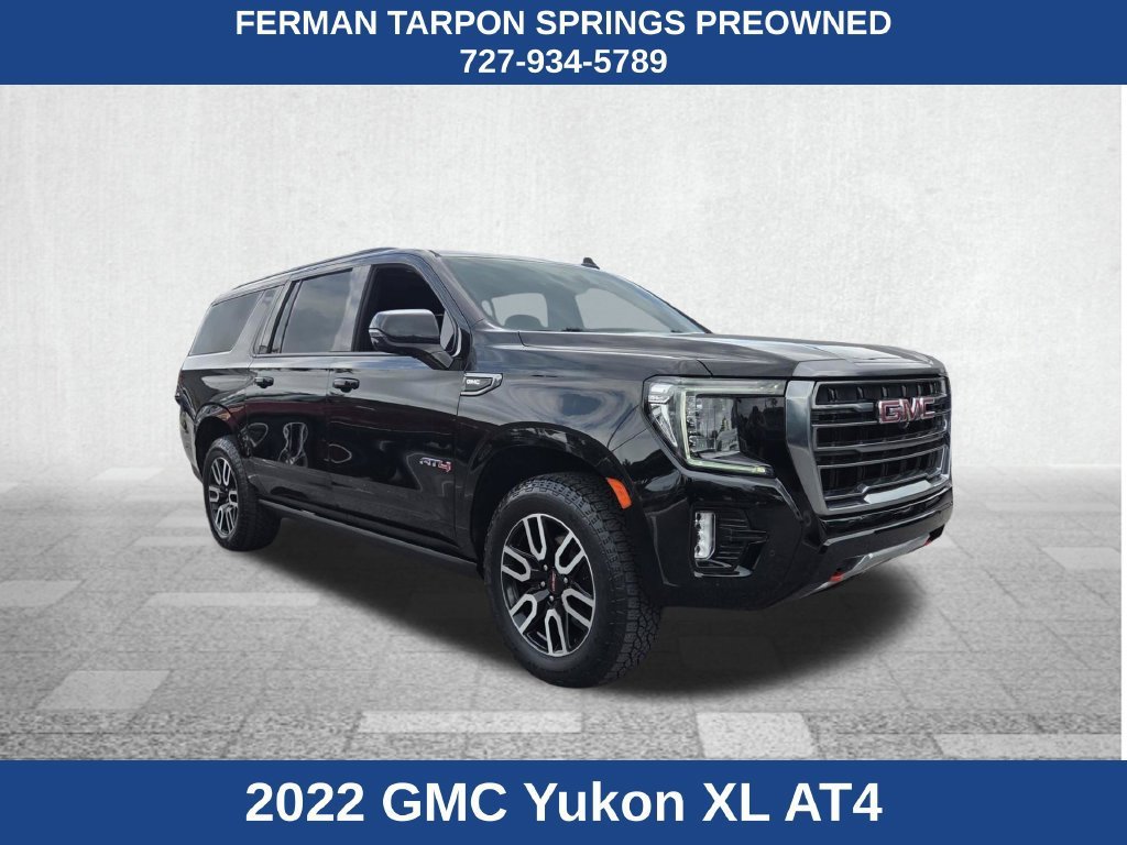 Used 2022 ONYX BLACK GMC AT4 image 1