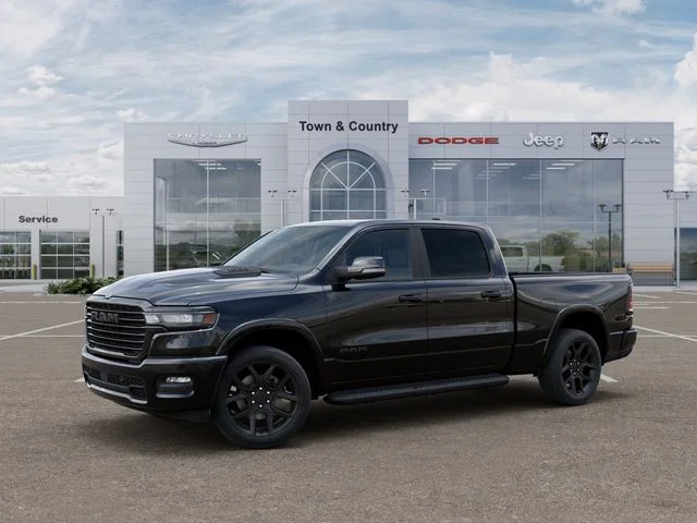 New 2026 Diamond Black Crystal Pearl-Coat Exterior Paint RAM Laramie image 2