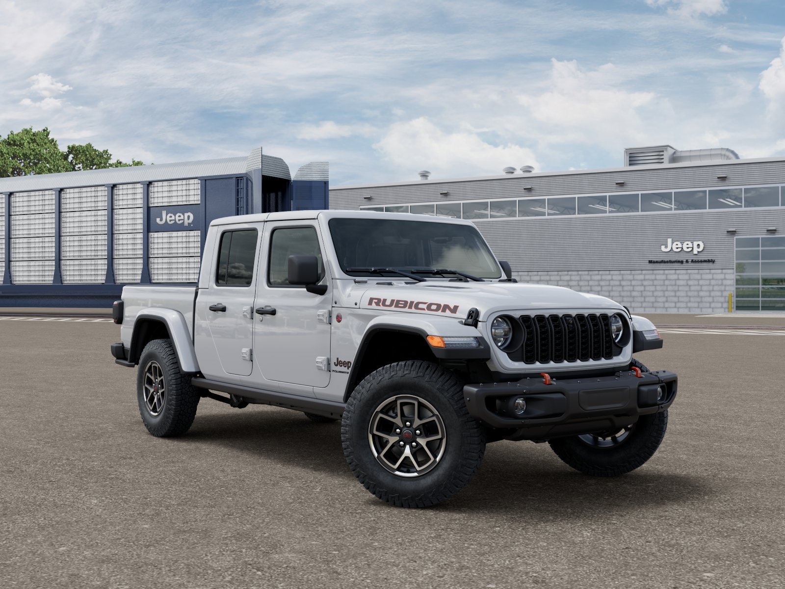 New 2026 Bright White Clear-Coat Exterior Paint Jeep Rubicon image 3