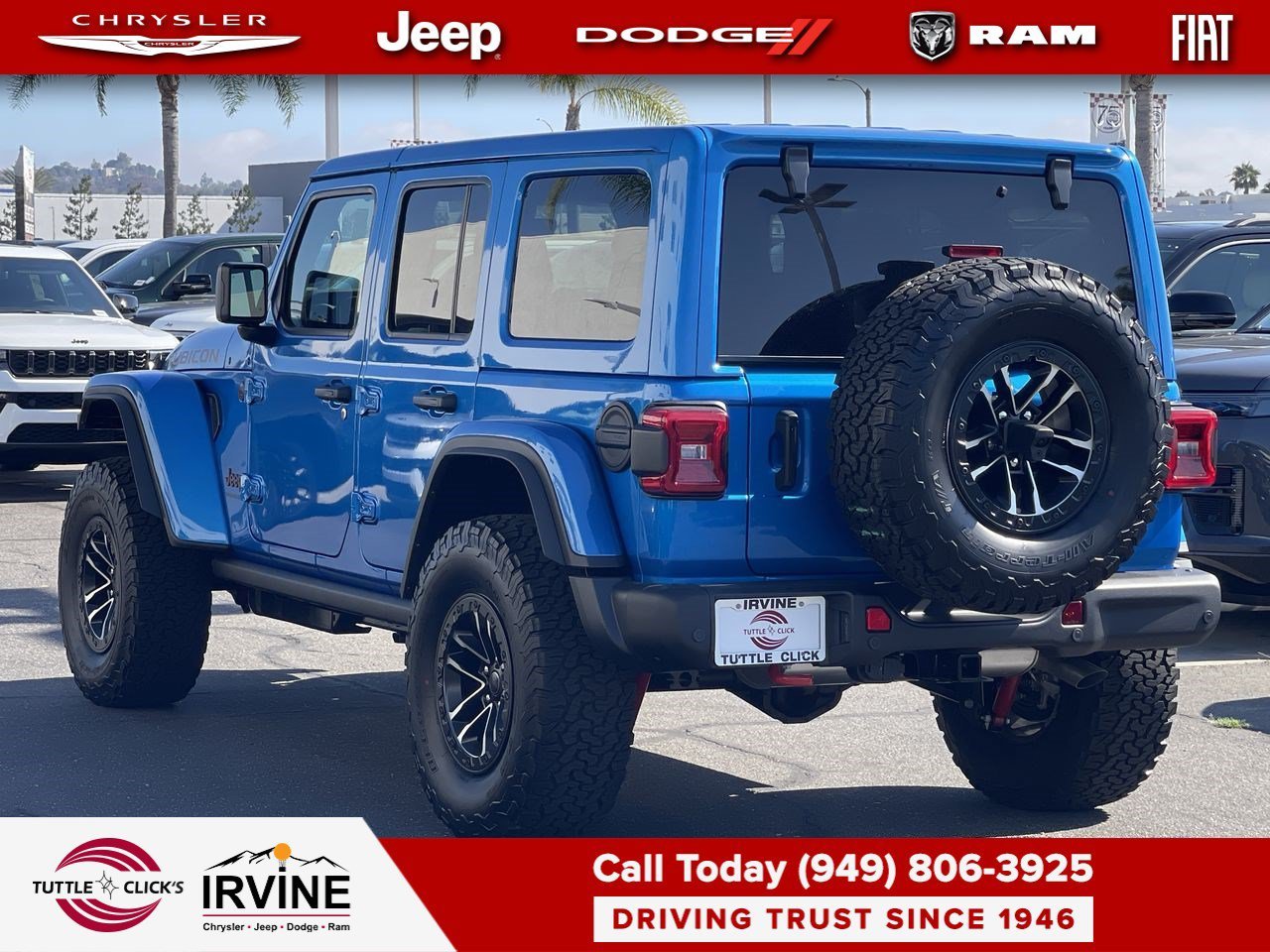 New 2026 Hydro Blue Pearl-Coat Exterior Paint Jeep Rubicon X image 4