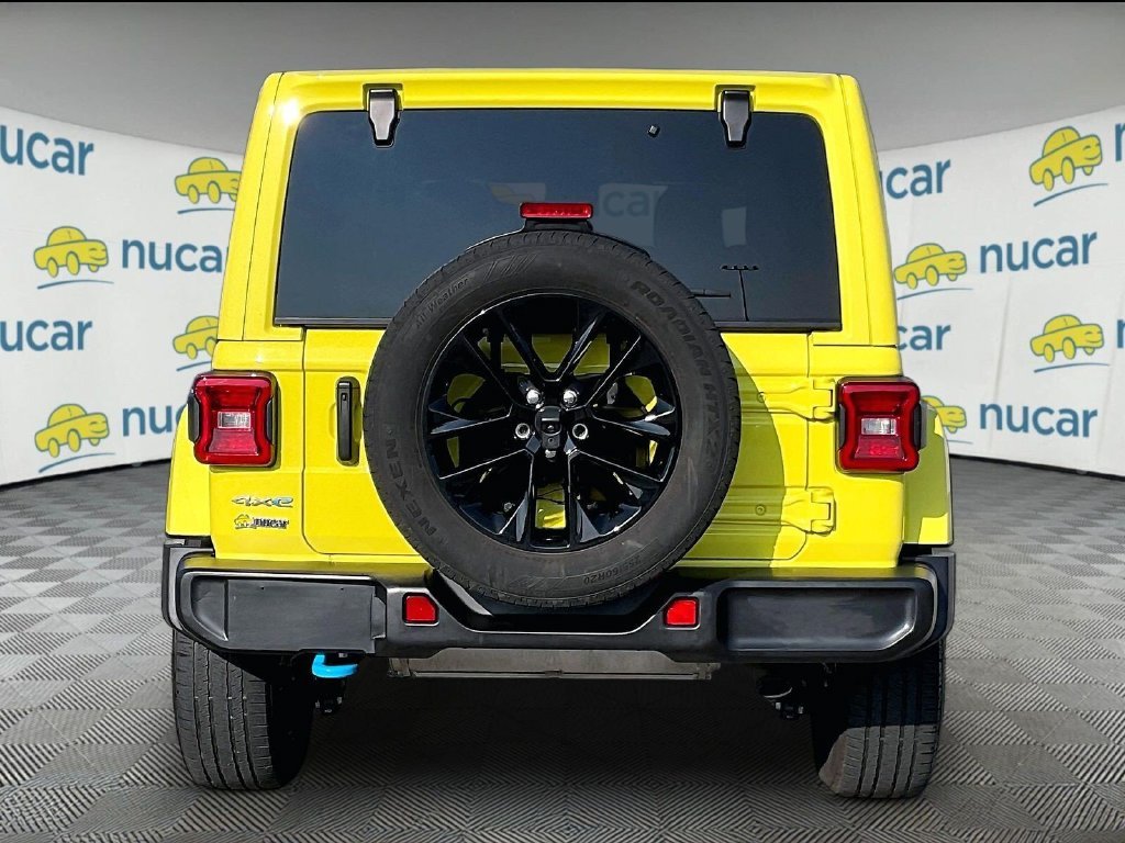 Used 2024 Yellow Jeep Sahara 4xe image 5