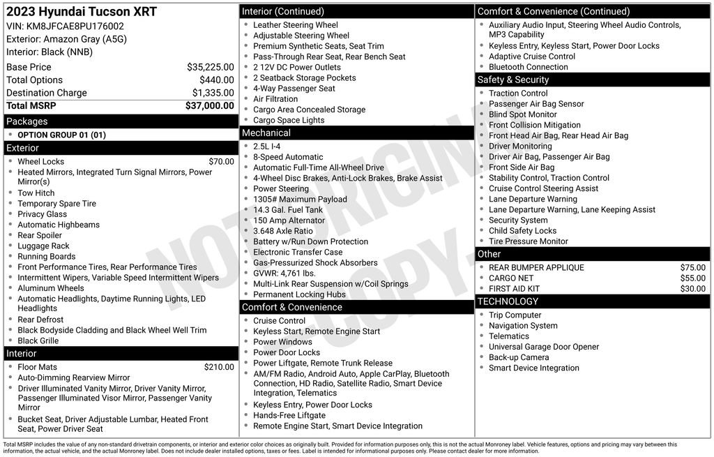 Used 2023 Gray Hyundai XRT image 1