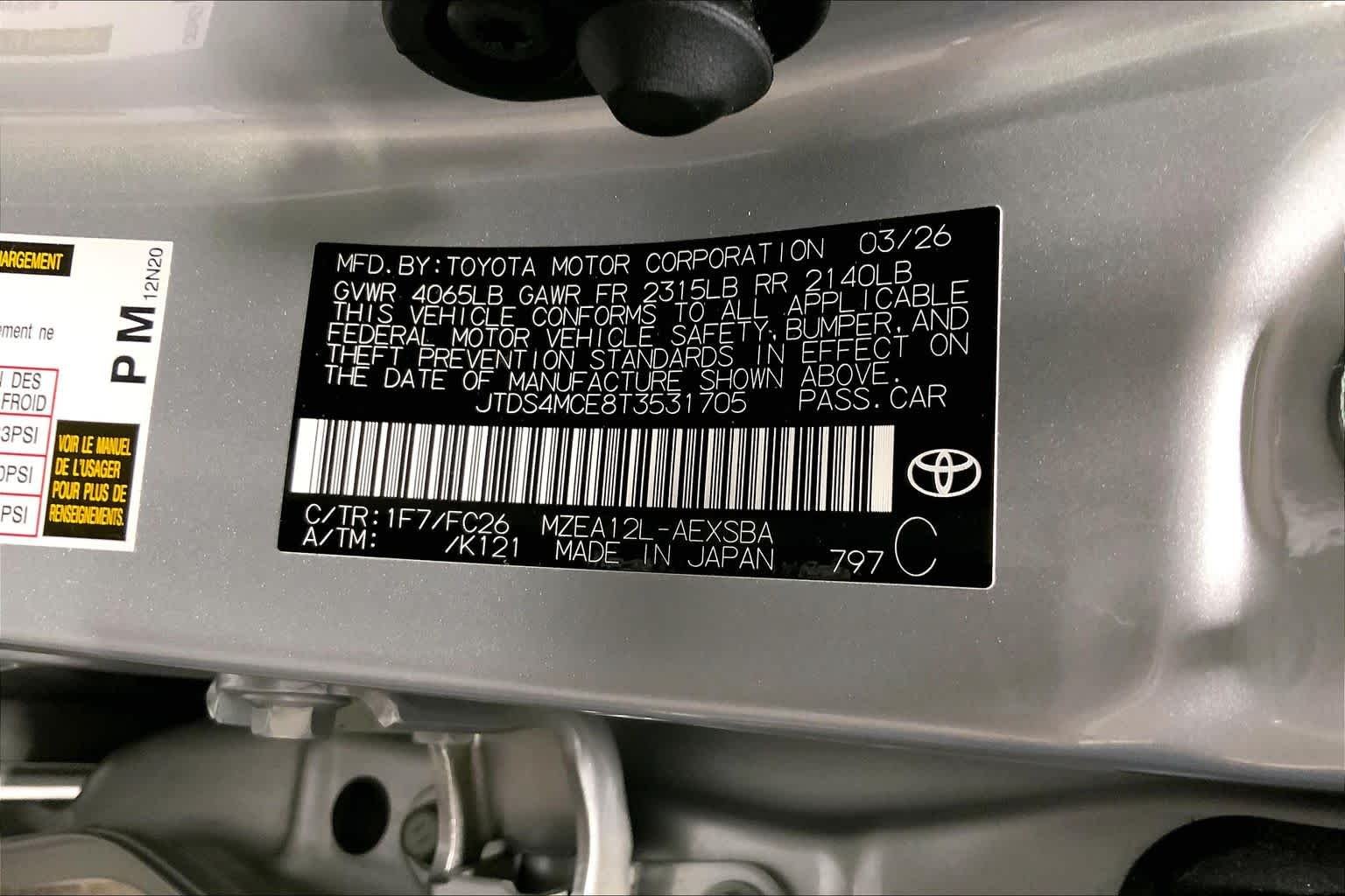 Used 2026 Classic Silver Metallic Toyota SE image 37