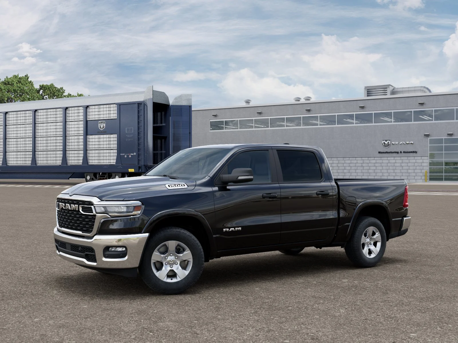 New 2026 Diamond Black Crystal Pearlcoat RAM BIG HORN image 10