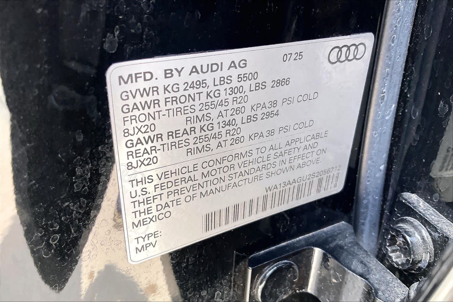 Used 2025 Mythos Black Metallic Audi Prestige image 35