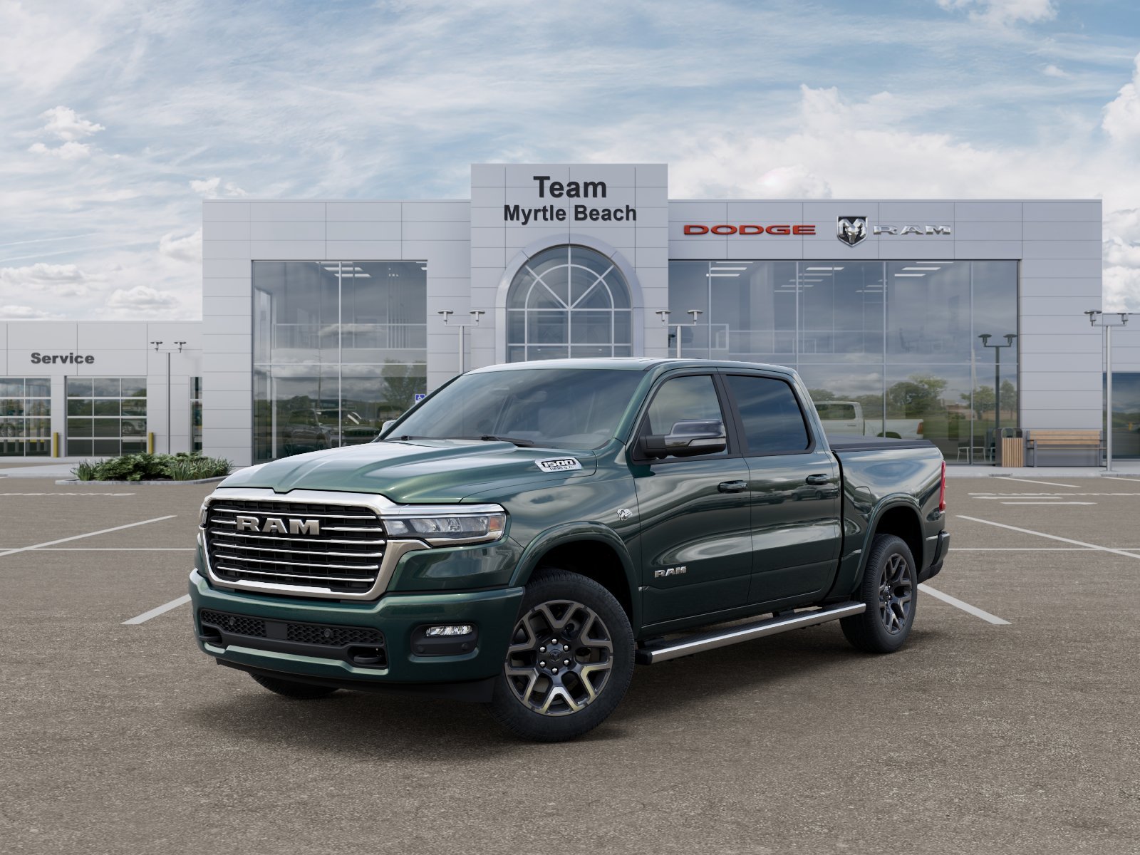 New 2027 Serrano-Green Metallic Exterior Paint RAM Laramie image 28