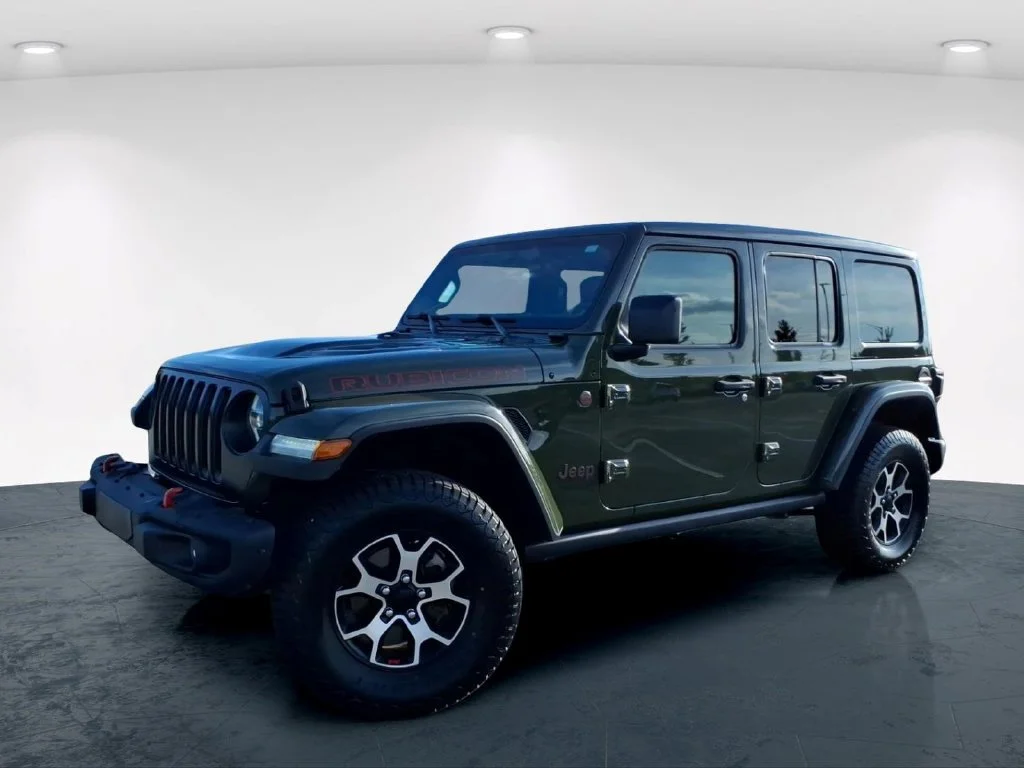 Used 2021 Green Jeep Unlimited Rubicon image 2