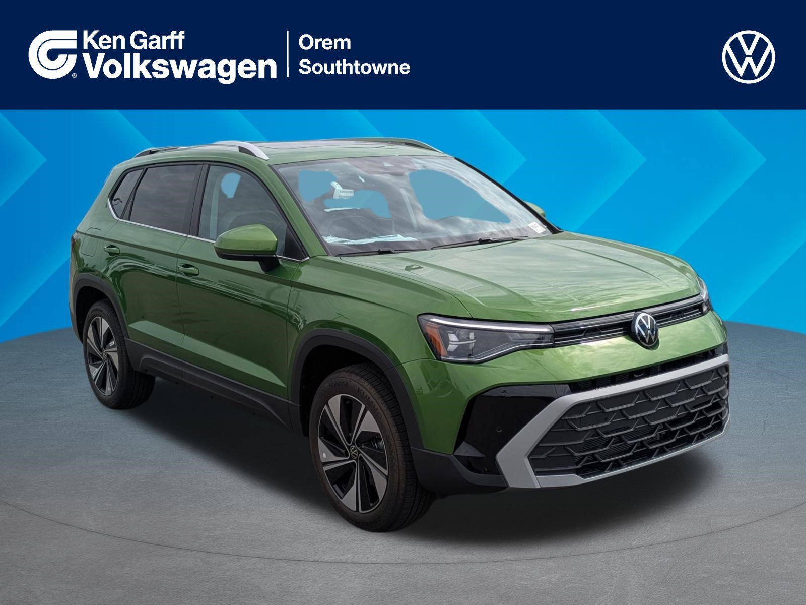 New 2026 Bright Moss Green Metallic Volkswagen SE image 1