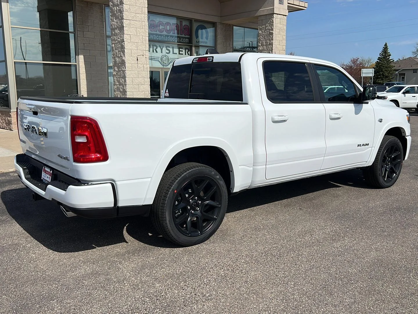 New 2026 Bright White Clear-Coat Exterior Paint RAM Laramie image 7