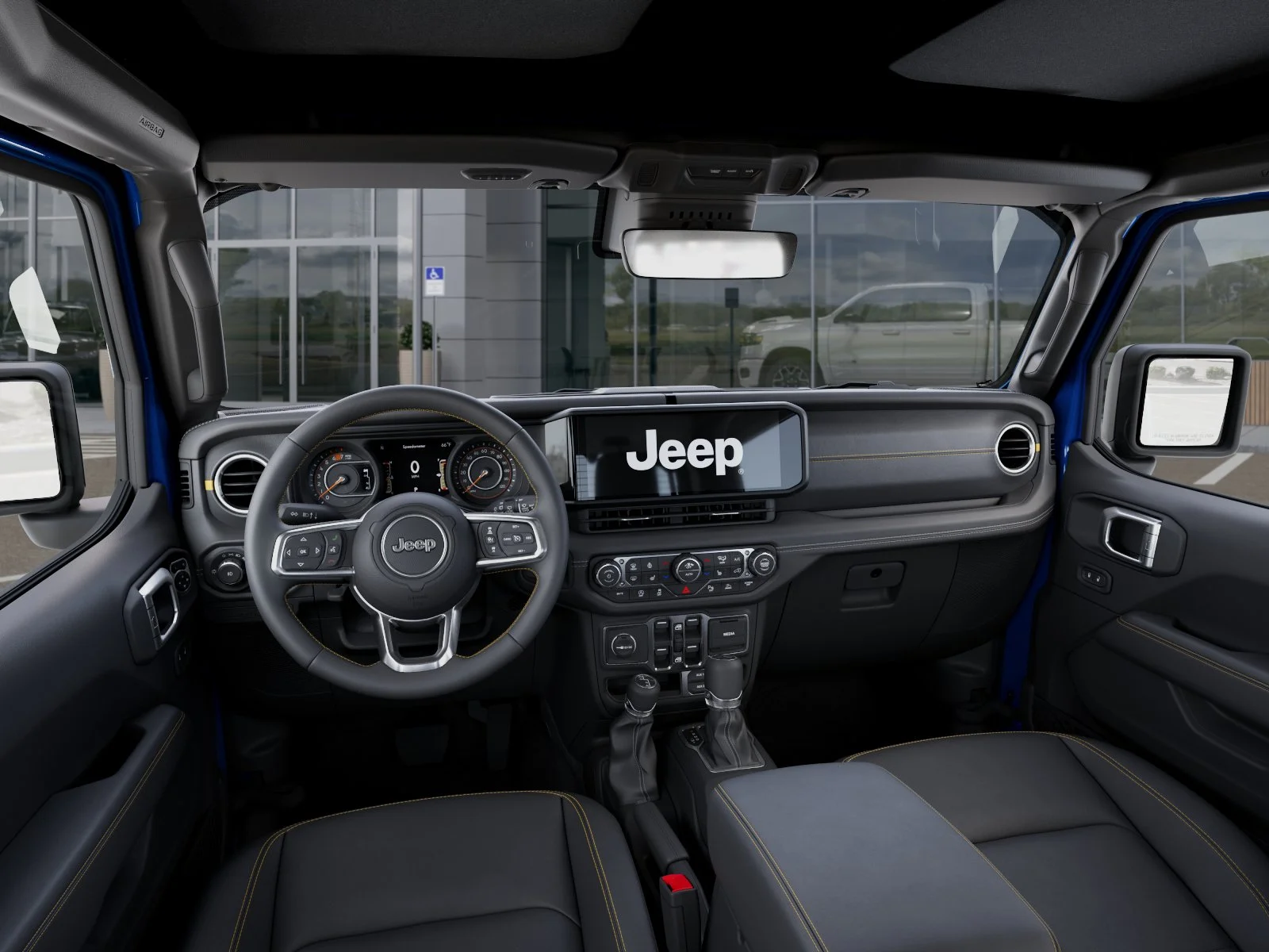 New 2026 Hydro Blue Pearl-Coat Exterior Paint Jeep Sahara 4-Door image 40
