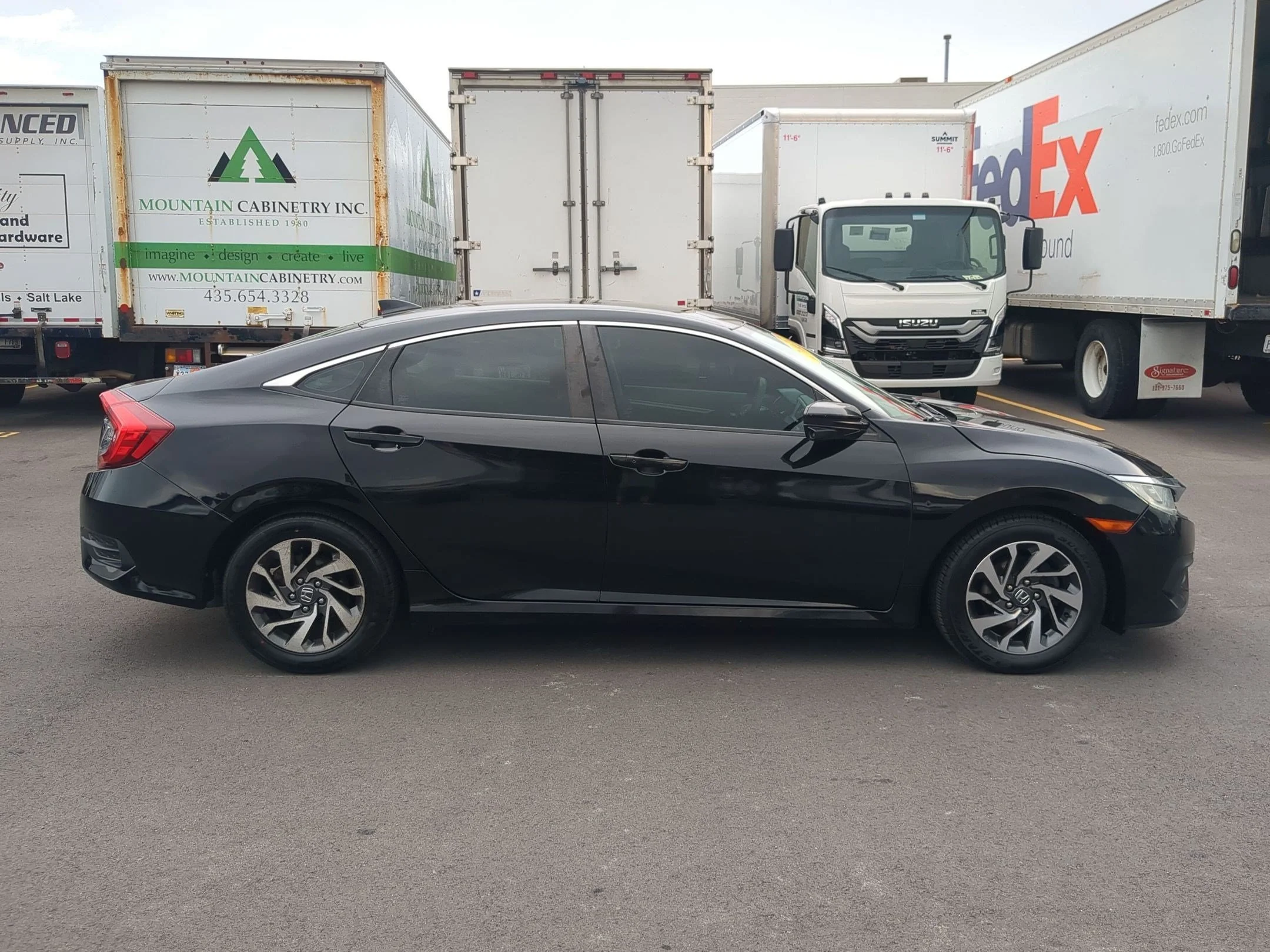 Used 2017 Crystal Black Pearl Honda EX image 6