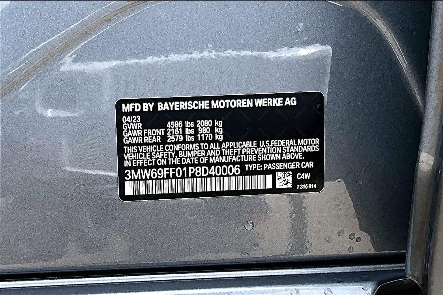 Used 2023 Skyscraper Grey Metallic BMW 330i image 36