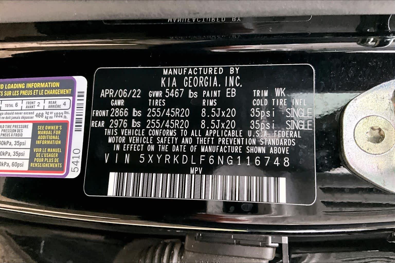 Used 2022 Ebony Black Kia SX image 35