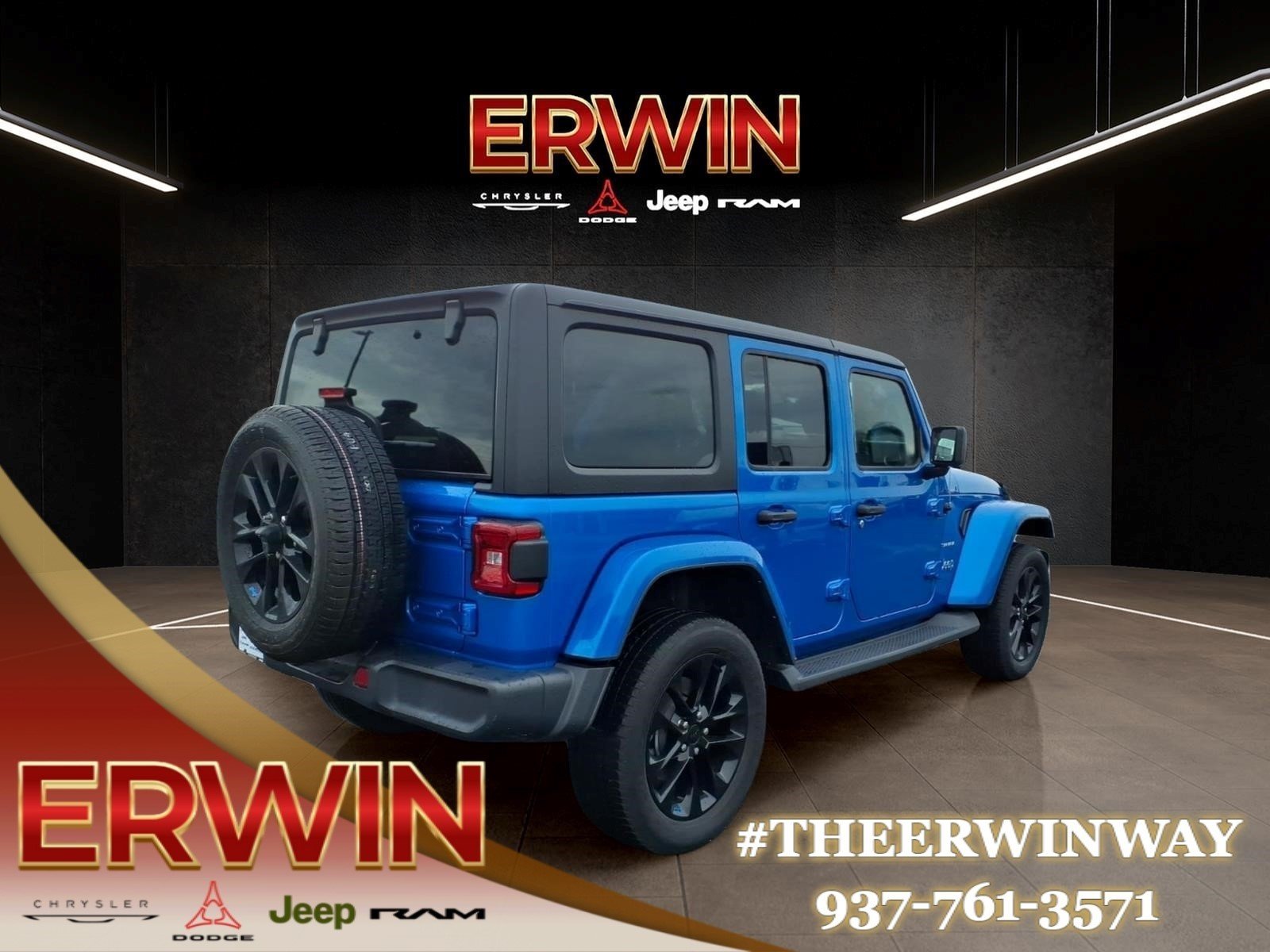 Certified Used 2023 Blue Jeep Sahara 4xe image 7