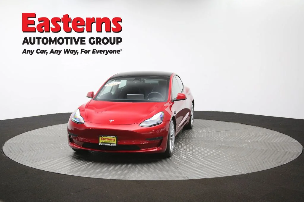 Used 2021 Red Tesla Standard Range Plus image 47