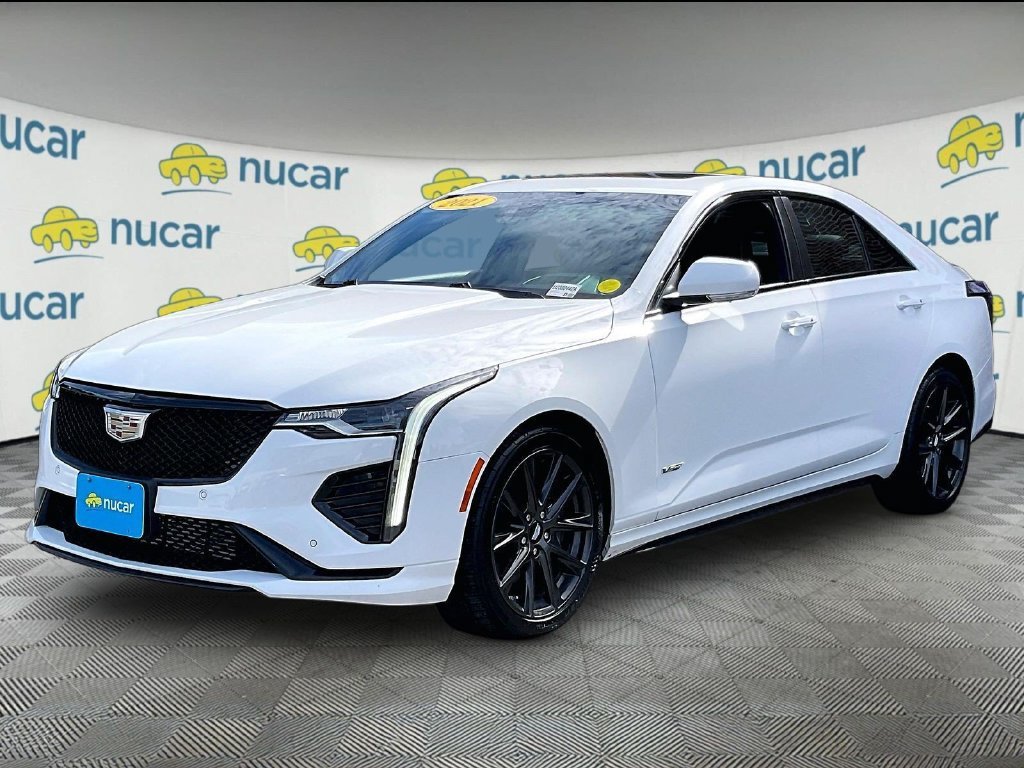 Used 2021 Summit White Cadillac V-Series image 3