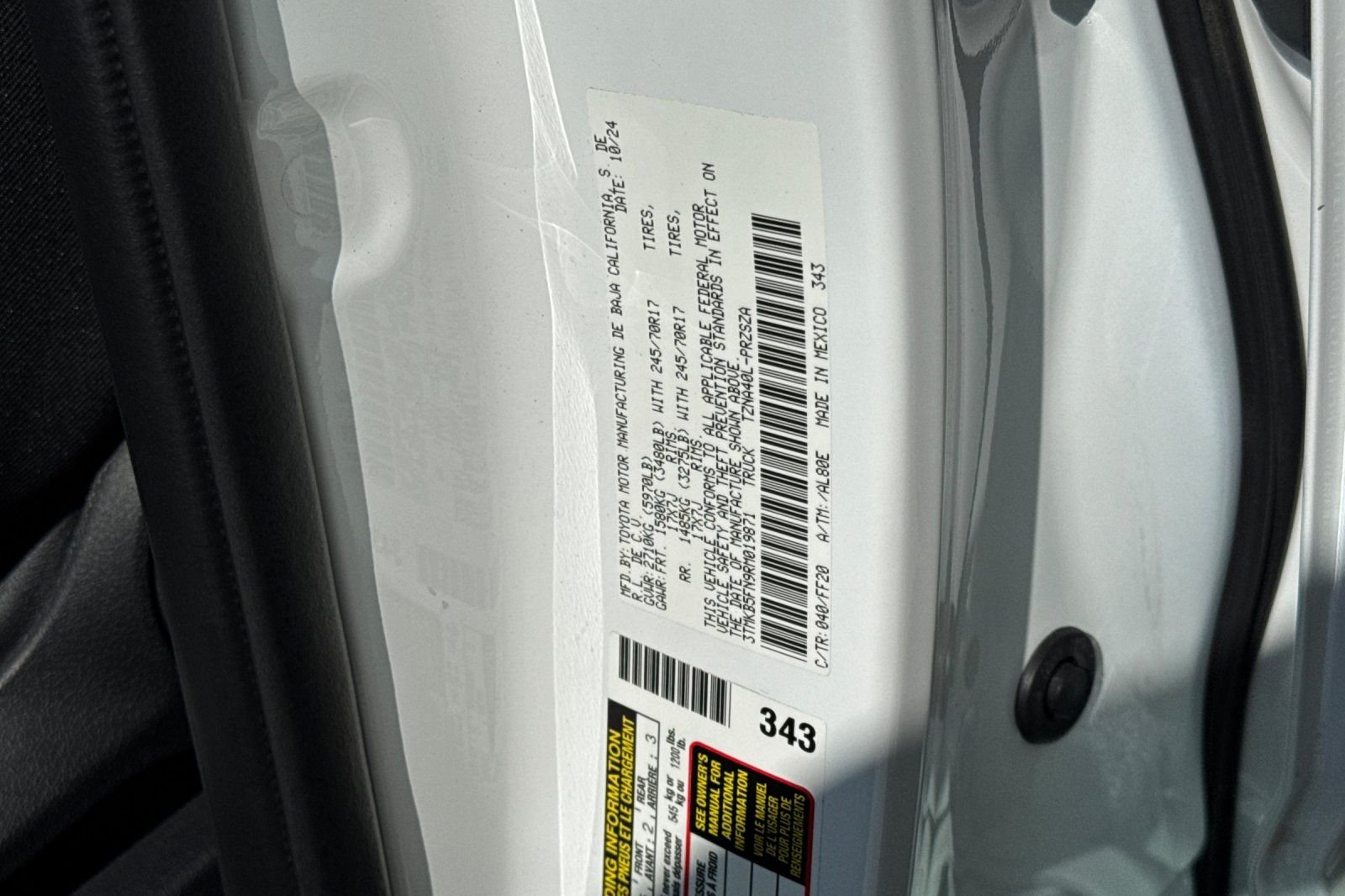 Certified Used 2024 White Toyota SR5 image 36