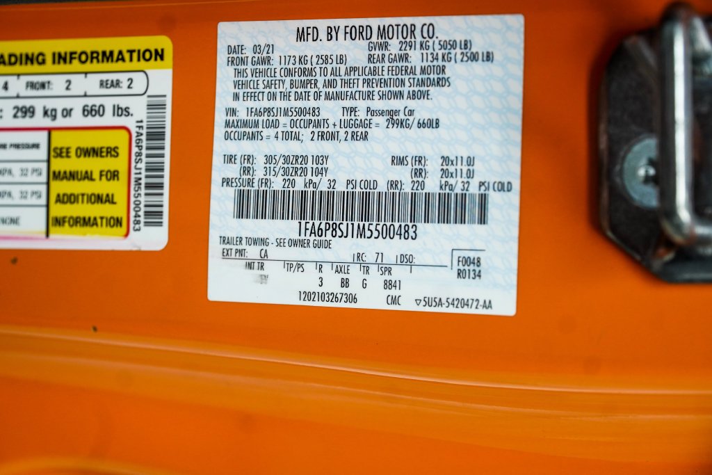 Used 2021 Orange Ford Shelby GT500 image 49