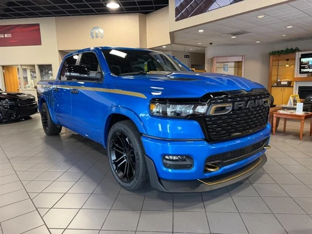 New 2026 Hydro Blue Pearl-Coat Exterior Paint RAM Big Horn image 3