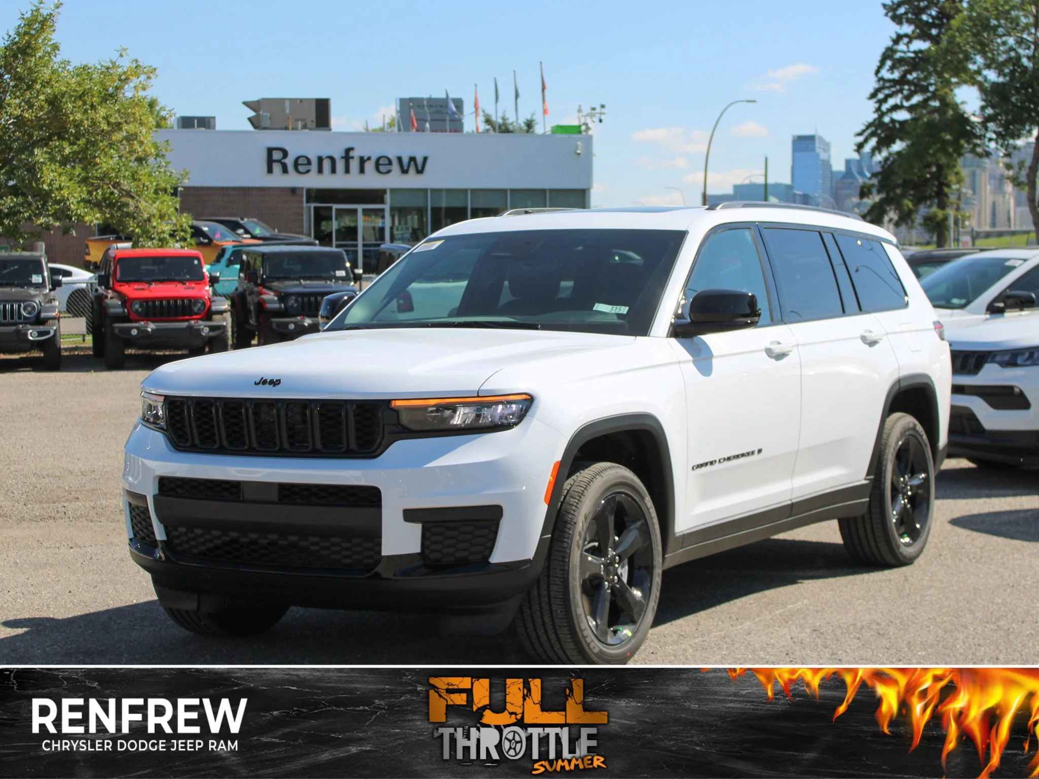 New 2025 White Jeep Altitude* 4x4, Trailer Tow Pkg, Sunroof, Heated Leather image 1