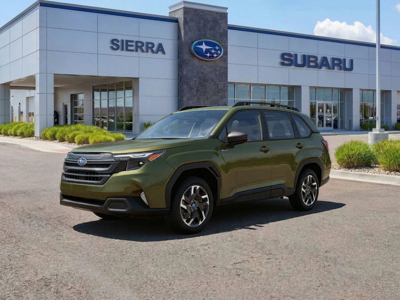 New 2026 AUTUMN GREEN METALLIC Subaru Premium Hybrid image 1