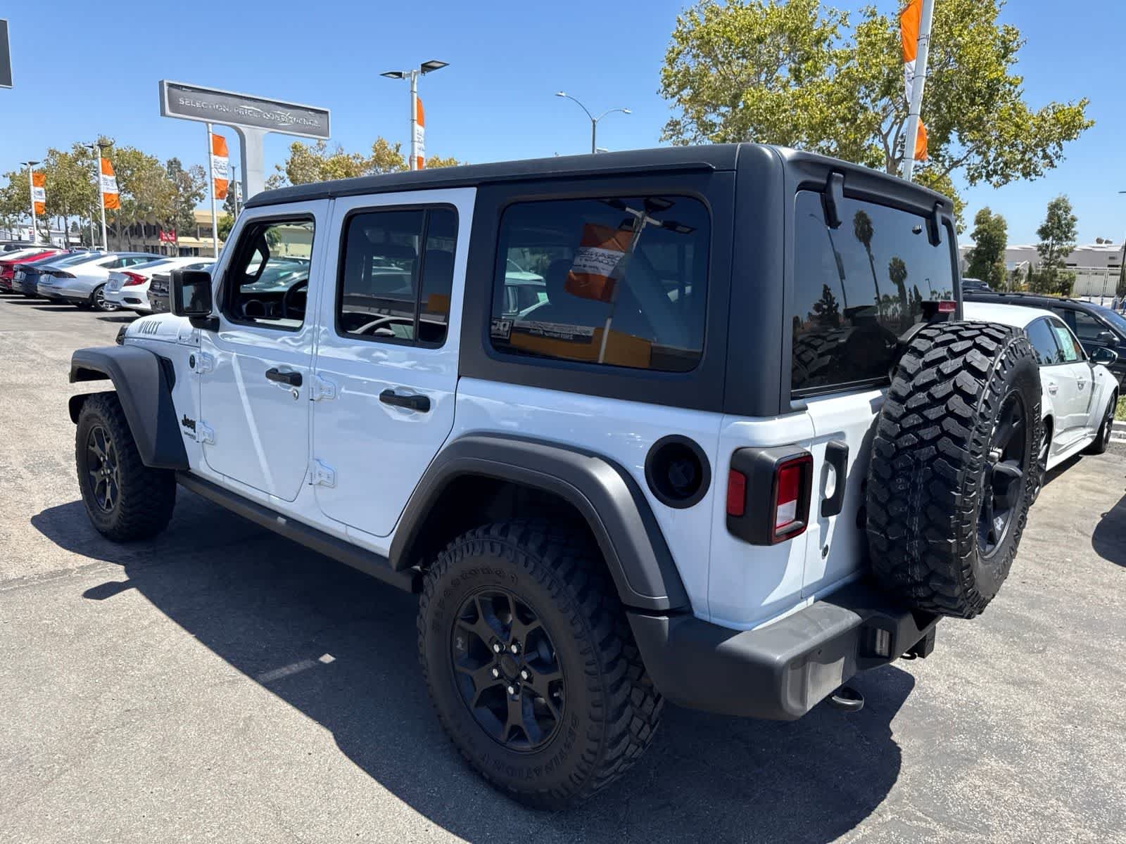 Used 2021 Bright White Clearcoat Jeep Unlimited Willys Sport image 18