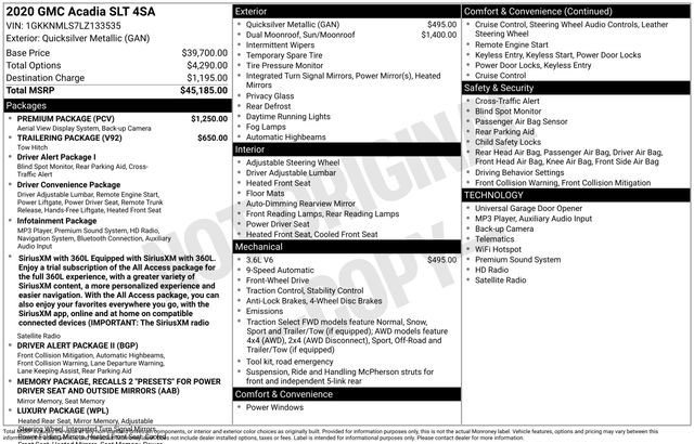 Used 2020 Silver GMC SLT image 27