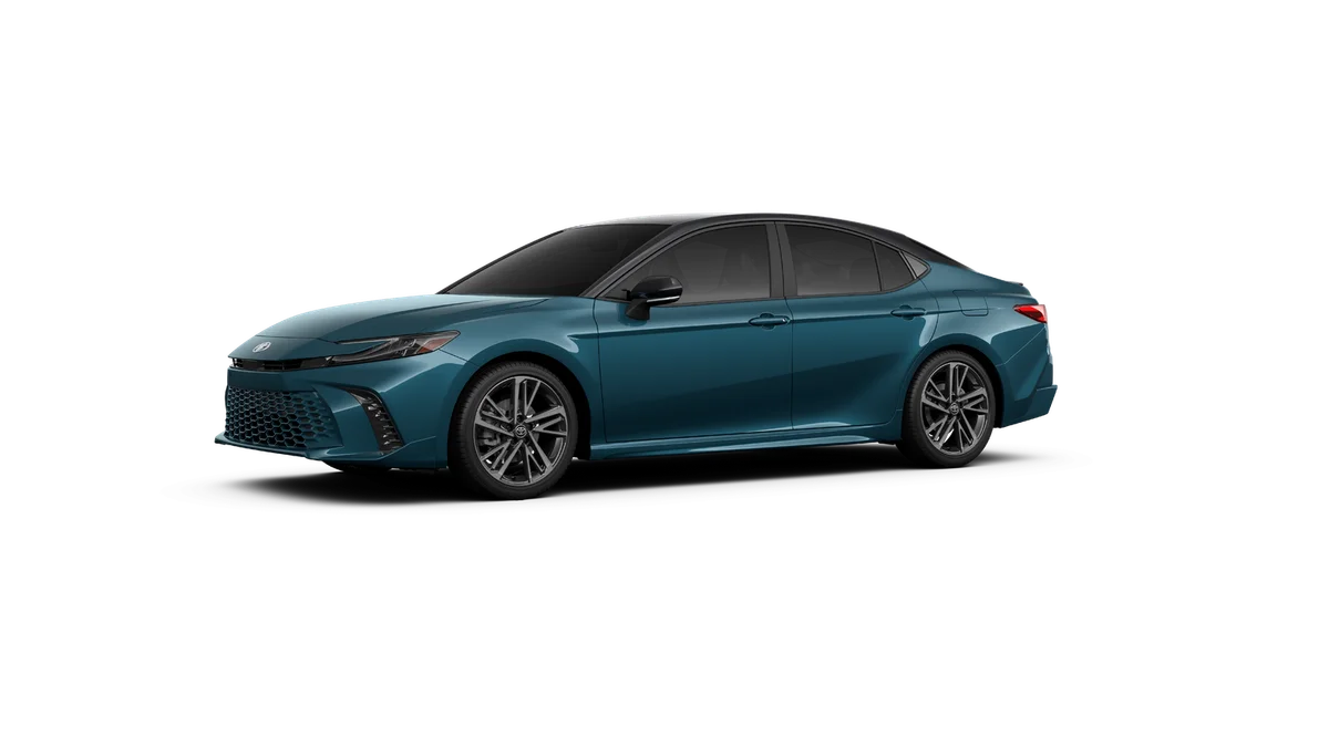 New 2027 Ocean Gem with Midnight Black Metallic roof Toyota XSE image 2