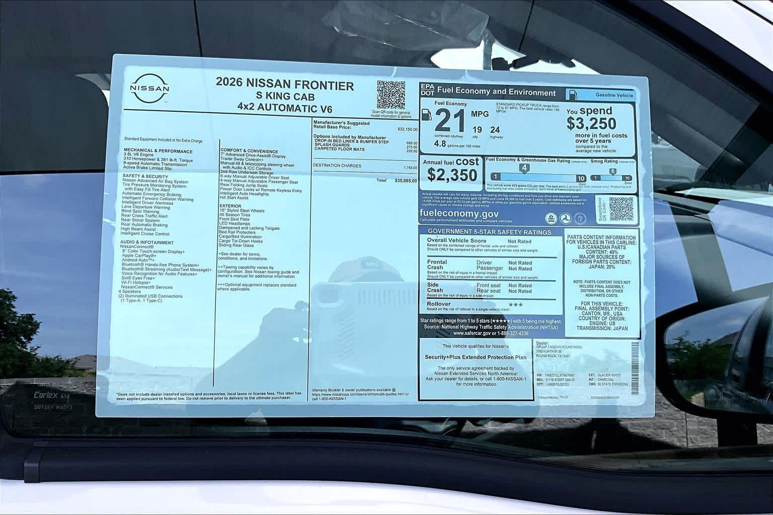 New 2026 Glacier White Nissan S image 19