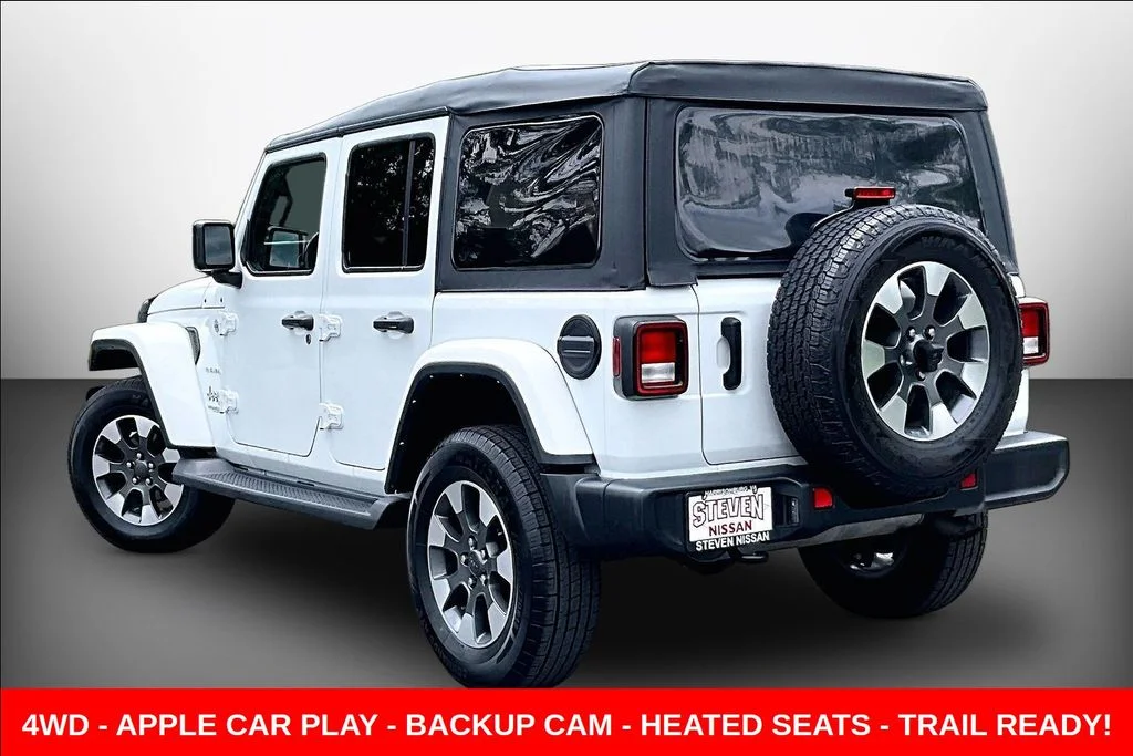 Used 2022 White Jeep Unlimited Sahara image 4