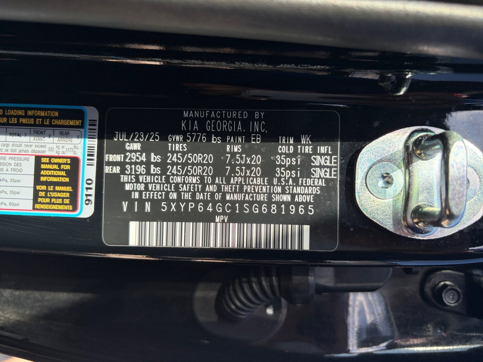 Used 2025 Ebony Black Kia S image 25