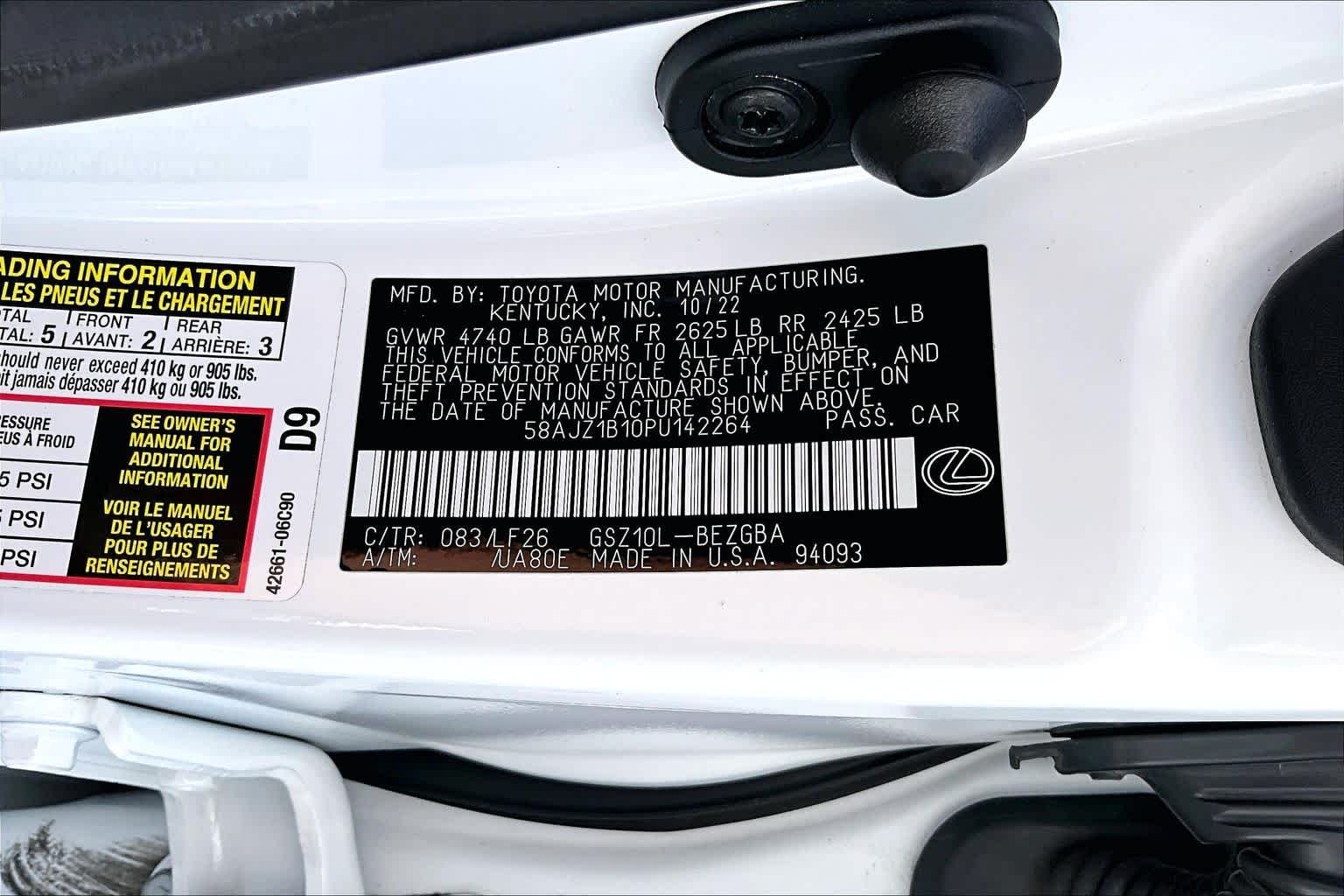 Certified Used 2023 ULTRA WHITE Lexus F SPORT Handling image 35