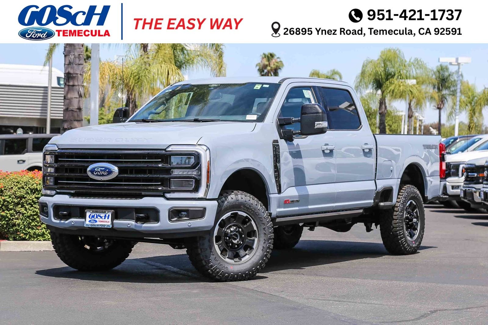 New 2026 Glacier Gray Metallic Tri-Coat Ford F-250® Platinum® image 1