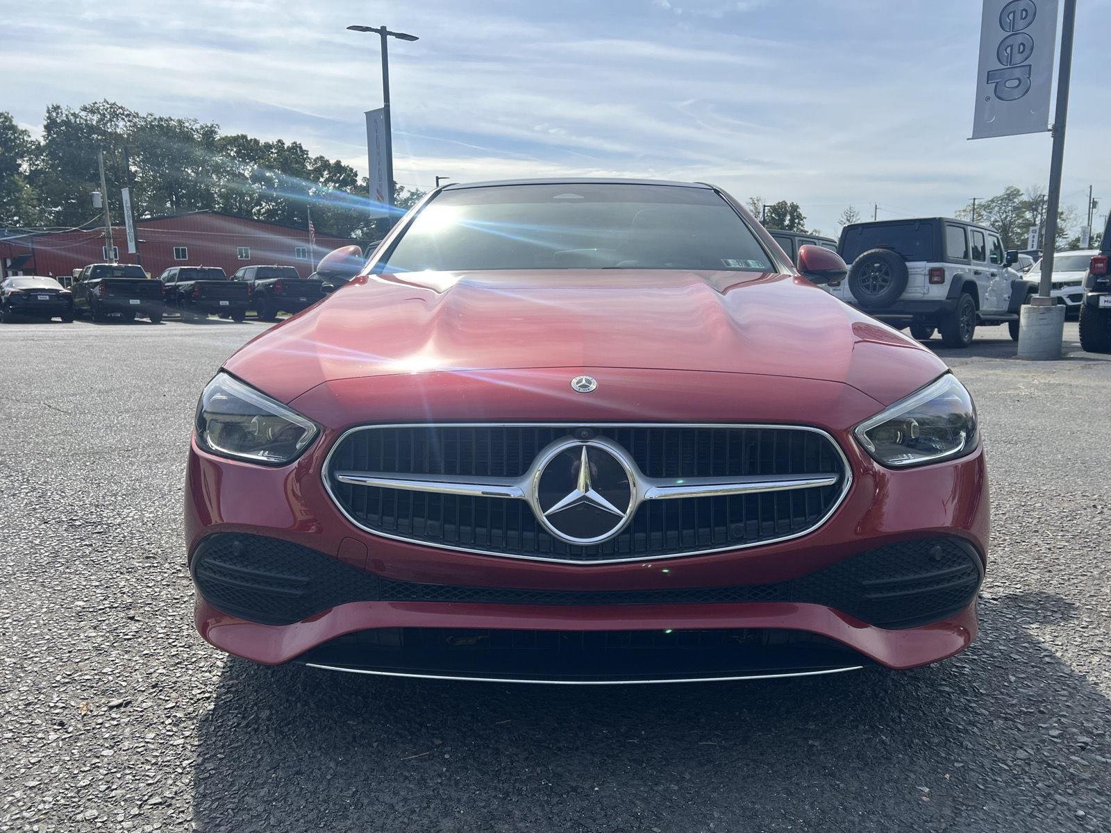 Used 2022 MANUFAKTUR Cardinal Red Metallic Mercedes-Benz C 300 image 8