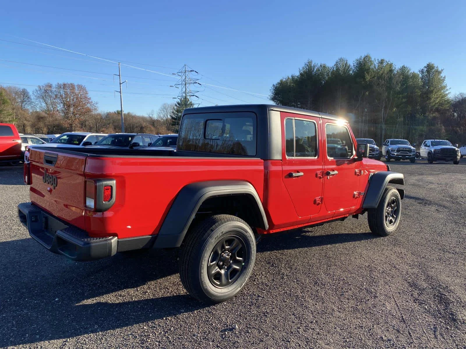 New 2026 Firecracker Red Clear-Coat Exterior Paint Jeep Sport image 3