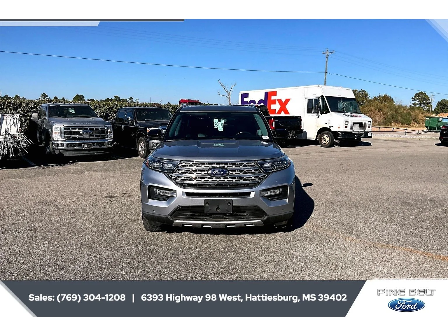 Used 2022 Iconic Silver Metallic Ford Limited image 2