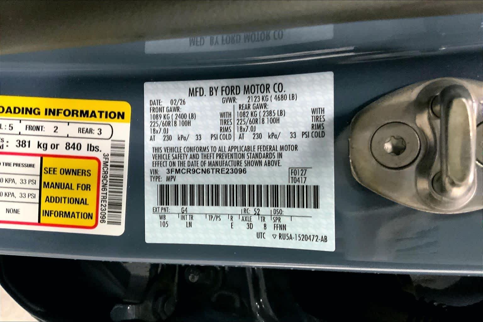 New 2026 Azure Gray Metallic Tri-Coat Ford Outer Banks® image 20