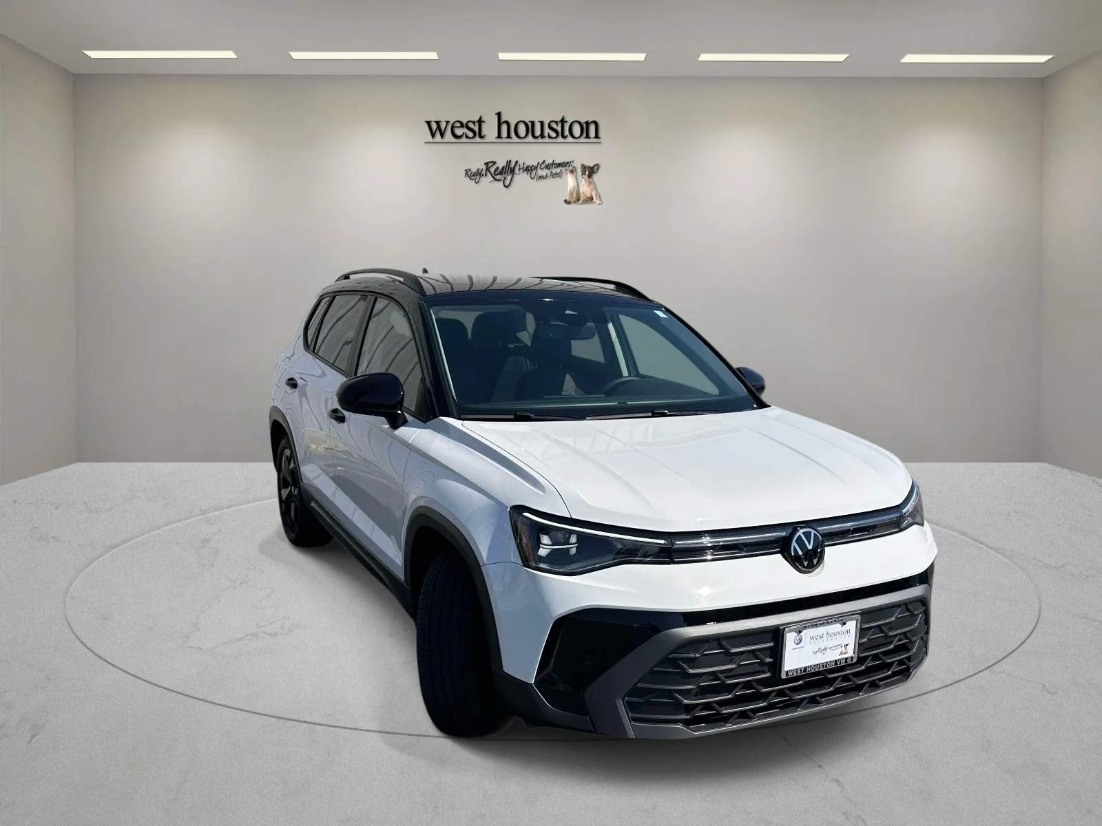 Used 2026 Pure White w/Deep Black Roof Volkswagen SE Black image 3