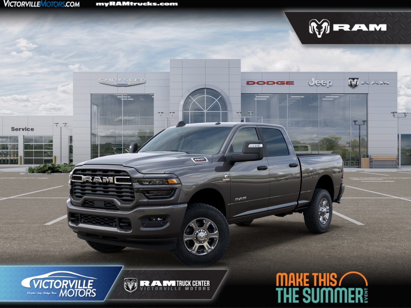 New 2026 Granite Crystal Metallic Clear-Coat Exterior Paint RAM Big Horn image 1